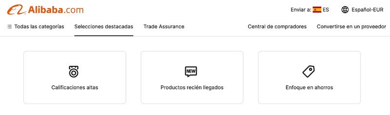 Alibaba lo más vendido
