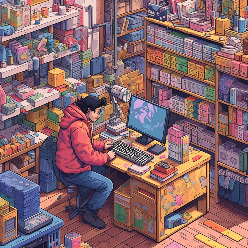 Imagen de una persona preparando un paquete para el envío.