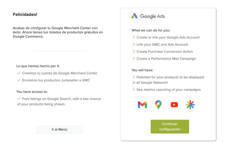 Merchant Account Created