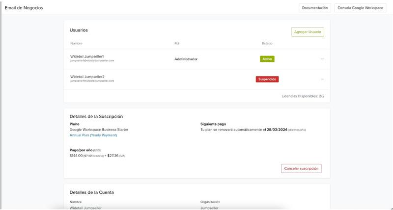 Manage Account